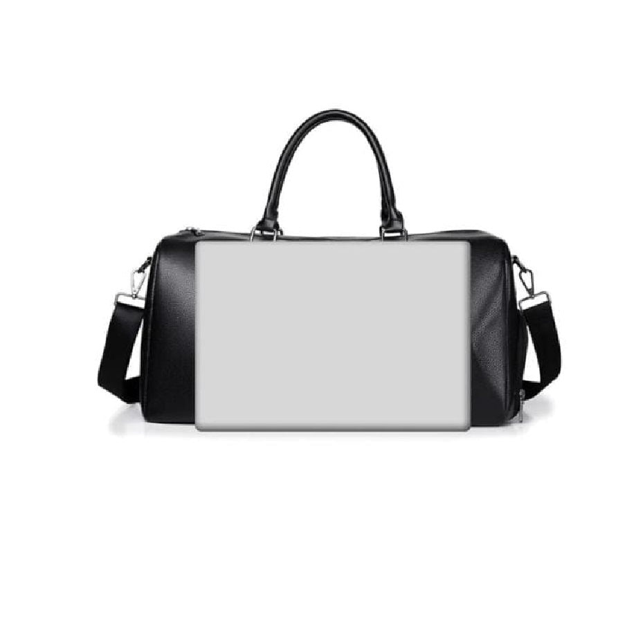 High Quality Leather Duffle Bag | Black | 46x28x25 cm | Ideal for Business, Gym, and Travel