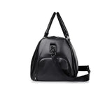 High Quality Leather Duffle Bag | Black | 46x28x25 cm | Ideal for Business, Gym, and Travel