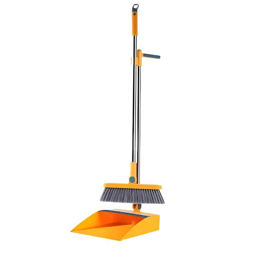 Magnetic Broom and Scoop Folding Dustpan Set