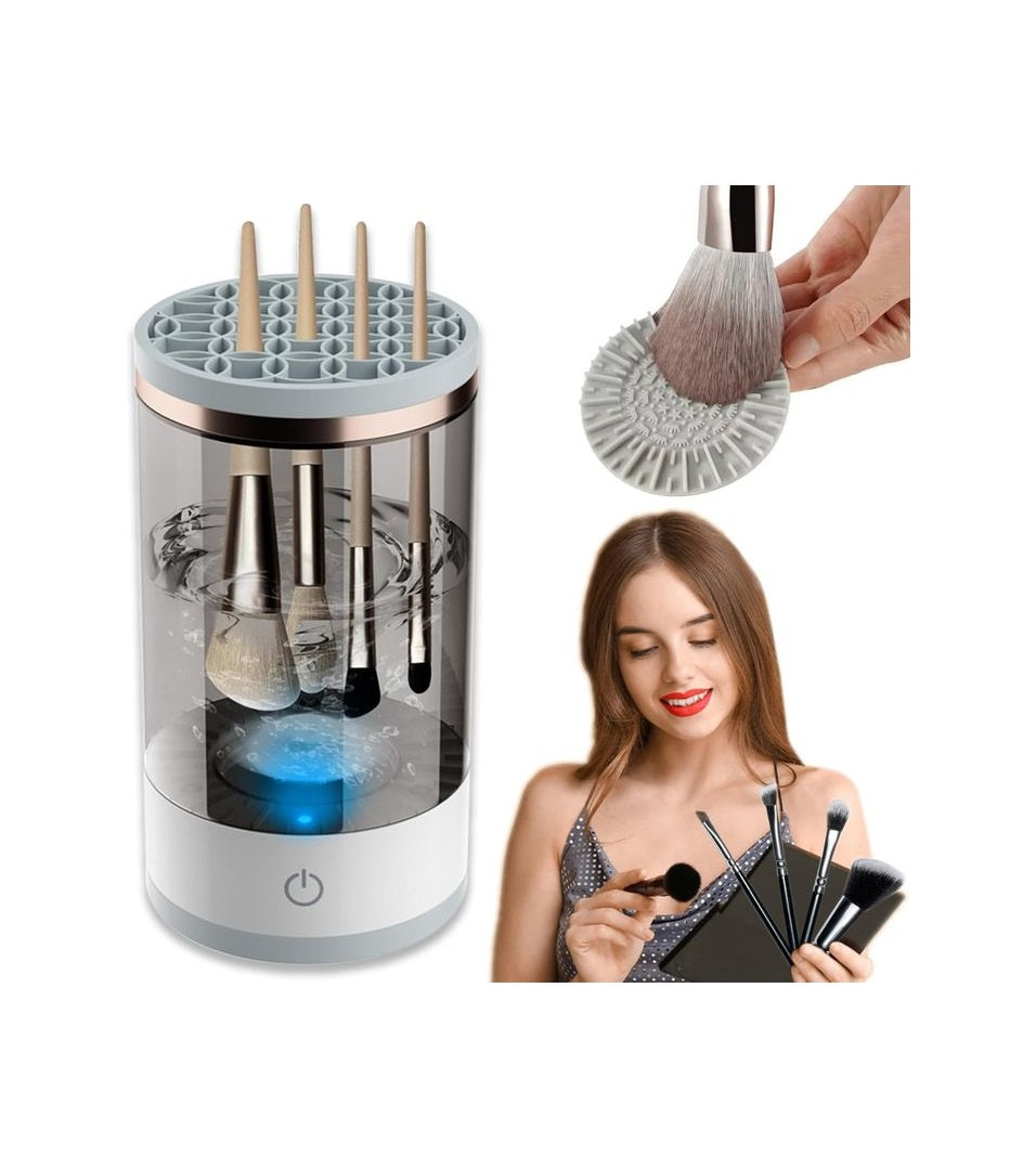 Automatic Electric Makeup Brush Cleaner | Fast & Efficient Brush Washing Machine | ABS & PC Material | Compact & Portable Design