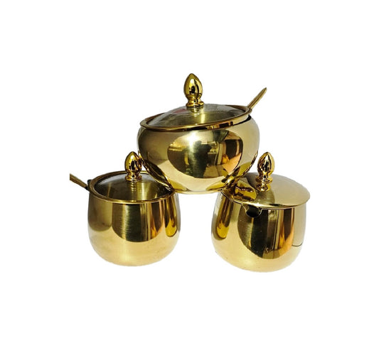 Golden Stainless Steel Sugar Dish