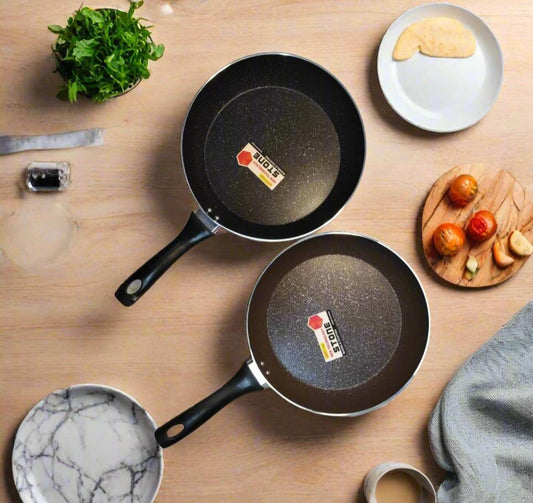 28 cm Nonstick Marble Frying Pan | Scratch Resistant Egg & Pancake Pan | Ergonomic Comfortable Grip Handle | Easy-Clean Kitchen Essential