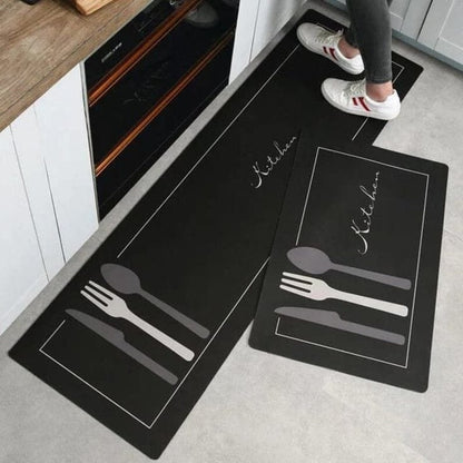 Rubber Kitchen Mats | 2 Piece Set | Multicolors | Durable, Non-Slip, and Easy to Clean