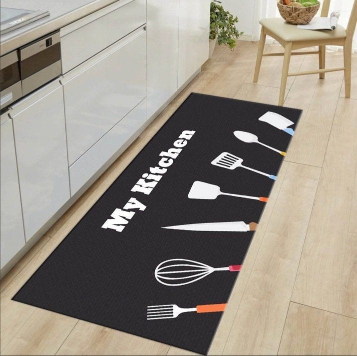 Rubber Kitchen Mats | 2 Piece Set | Multicolors | Durable, Non-Slip, and Easy to Clean