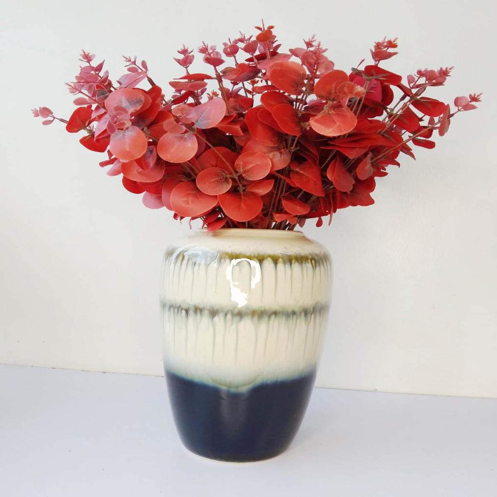 Large Capacity 9cm x 30cm Elegant Ceramic Vase | Stylish and Durable for Floral Arrangements | Office Wedding Home Events Styling Decor