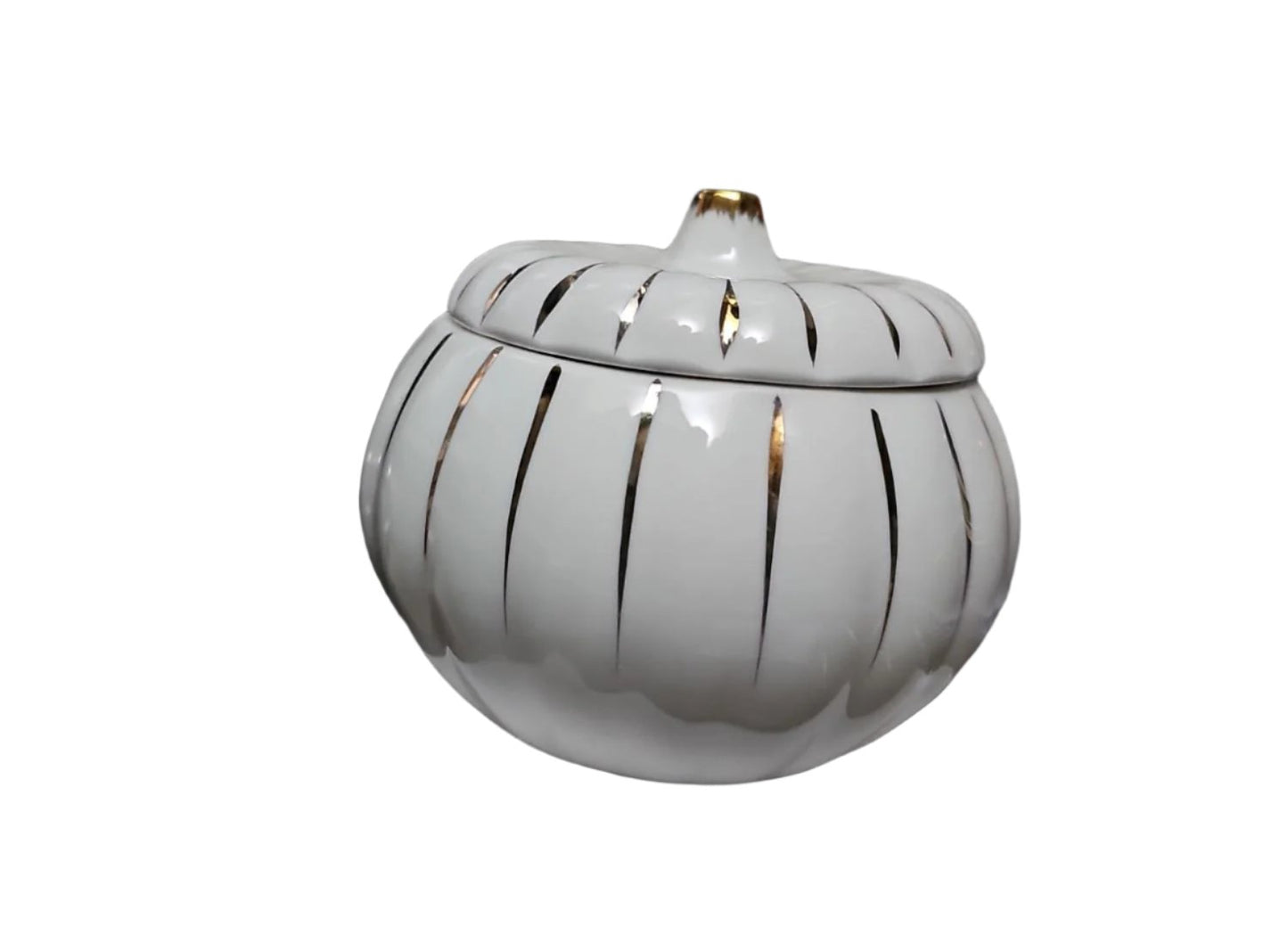 Pumpkin Design Ceramic Sugar Dish