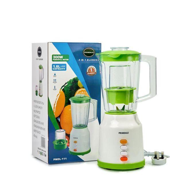 Primadel 2in1Blender | 300W, 1.6L Capacity, Powerful & Versatile Blender for Smoothies, Juices, and More