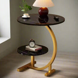 Nordic Luxury Double Layer Side Table | Modern Minimalist Design with Double Layers for Storage