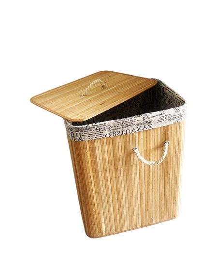 Durable New Design Collapsible Bamboo Laundry Basket | Space Saving Laundry Storage | Effective Laundry Management