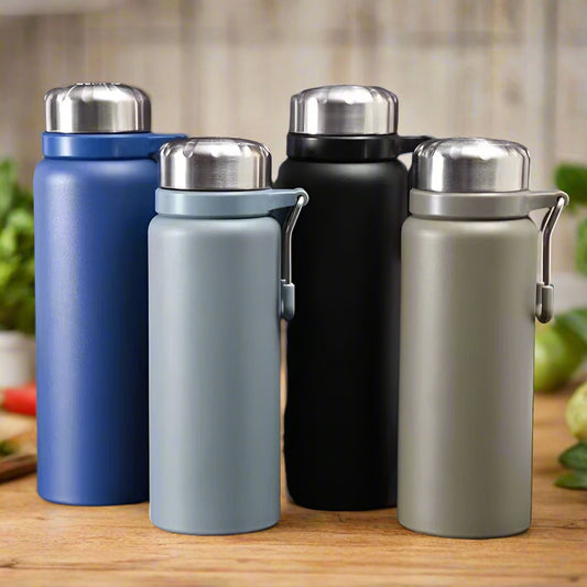 Micheni Portable & Leak-Proof 1000 ml  Thermal Insulated Flask | Ideal for Travelling | Multiple Colors | Personal Use Travel Thermal Flask