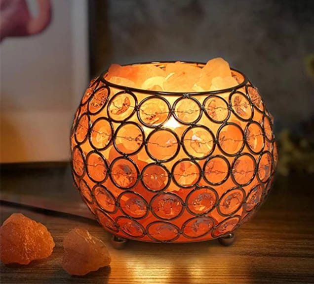 Himalayan Salt Lamp | Natural Air Purifier and Mood Booster | Ideal for living rooms, bedrooms, offices, and wellness space | USB Plug Meditation Home Bedroom Decoration