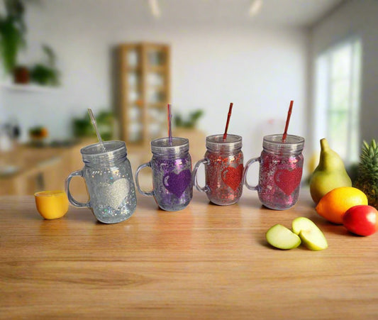 600ml Smoothie Glass Cup | Stylish & Durable for Smoothies, Juices, and Cold Drinks