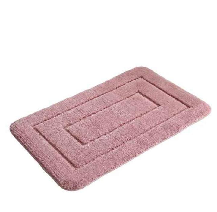 Flocking Anti-Slip Microfiber Door Mats | 50x80cm Bathroom Mats - Multiple Colors