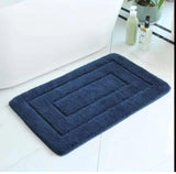 Flocking Anti-Slip Microfiber Door Mats | 50x80cm Bathroom Mats - Multiple Colors