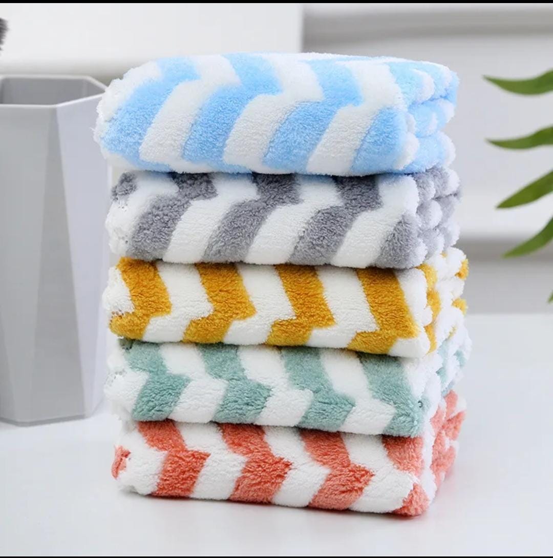 5Pc Microfiber Kitchen Towels Set | Multicolor | Soft, Absorbent, Quick Drying | Perfect for Dishwashing, Cleaning, and Drying