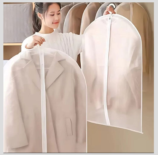 Transparent Fabric Garment Waterproof Dustproof Protector Organizer |Wardrobe | Travel | Storage | 60*120cm