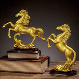 Rearing Horse Gold Decor | Elegant Home Accent - Two Designs Available