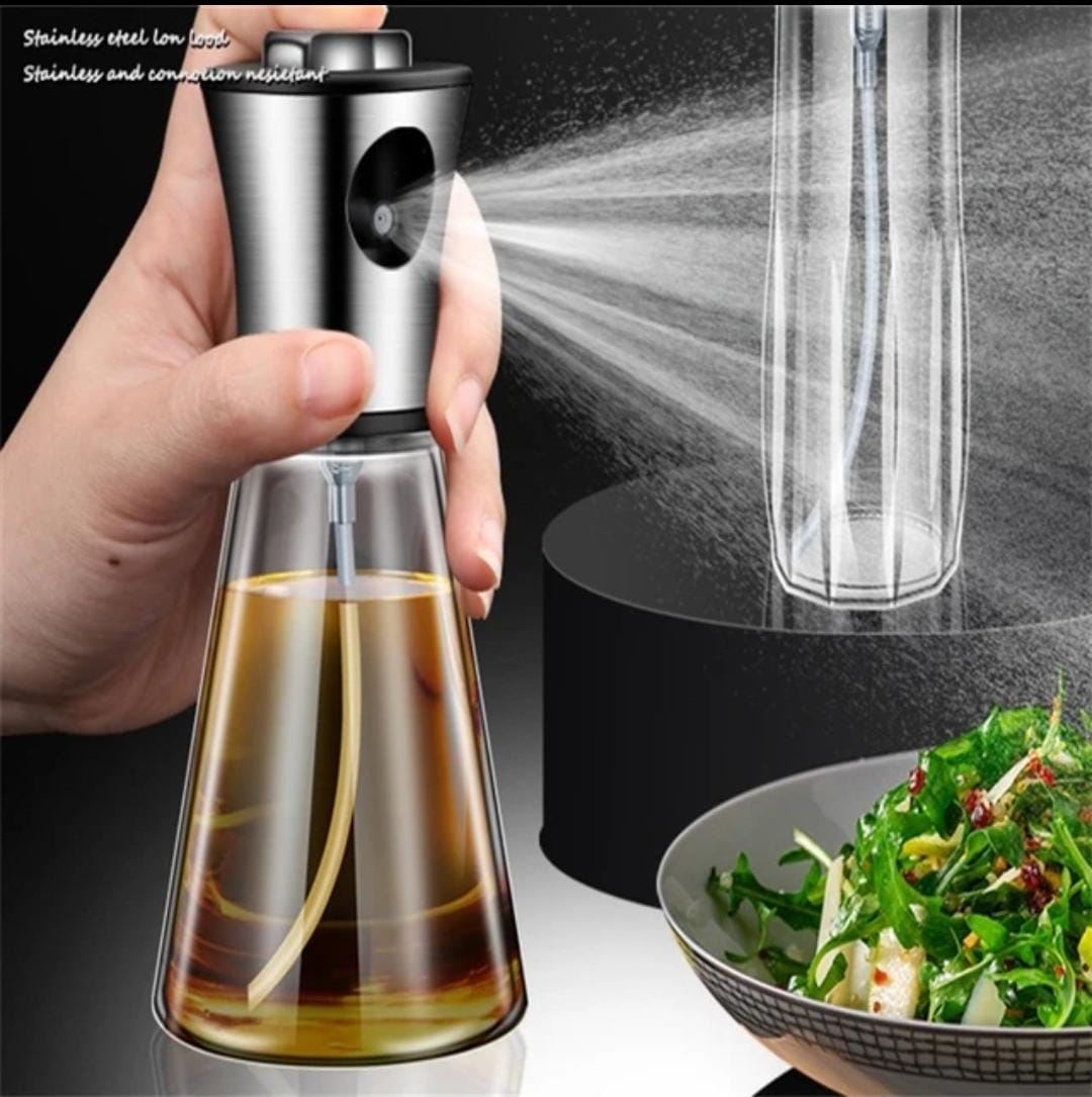 Borosilicate 200ml Capacity Glass Oil Sprayer | Heat Resistant | Perfect for Oils | Vinegars | Sauces