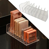 Acrylic Compact Eyeshadow Palette Organizer | 7 Grid Makeup Display Tray Storage Box for Cosmetics & Drawer Organizer