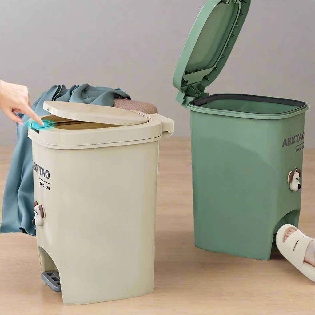 Multipurpose Quality 15 -Litres Pedal Push Dustbin | Garbage Can| Ideal for Bathroom, Bedroom, Home, and Outdoor | Office