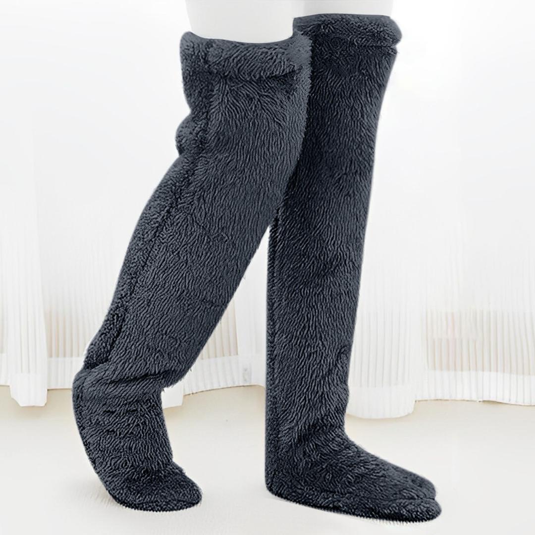 Warm & Cozy Long Winter Thermal Super Insulated Fabric Leg Warmers | Ideal for Outdoor Activities, Lounging at Home