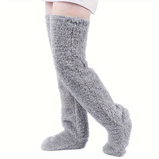 Warm & Cozy Long Winter Thermal Super Insulated Fabric Leg Warmers | Ideal for Outdoor Activities, Lounging at Home