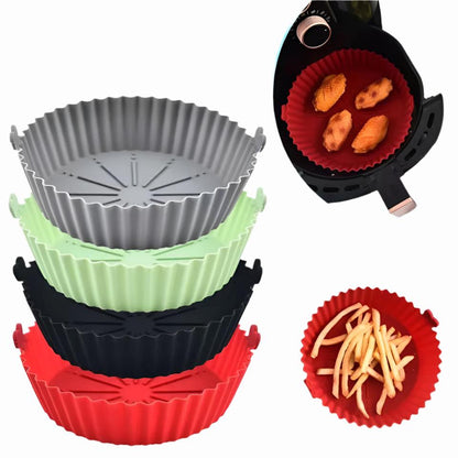 Reusable Silicone Air Fryer Mould | 22cm x 26cm | Non-stick, Secure, Flexible, Stain-resistant, Heat-resistant