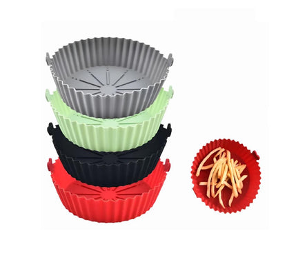 Reusable Silicone Air Fryer Mould | 22cm x 26cm | Non-stick, Secure, Flexible, Stain-resistant, Heat-resistant