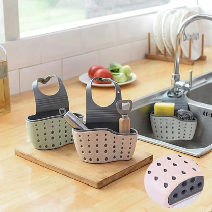 Double-Sided Sink Caddy | Multipurpose - Kitchens, Bathrooms | Soap, Sponges, Toothbrushes | 21x15cm