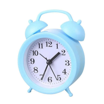 Cute Alarm Clock with Large Analog Display - Battery Operated | 8.5cm x 11.5cm | Bedside Tables | Desks