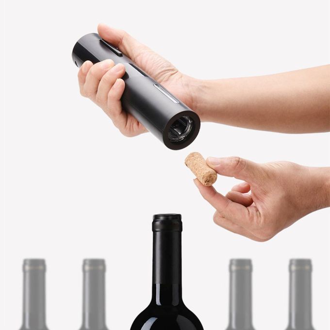 Electric Wine Opener | Automatic Corkscrew & Bottle Opener | Battery Operated | Foil Cutter & Stand | Perfect for Wine, Beer, and Kitchen Bar Use