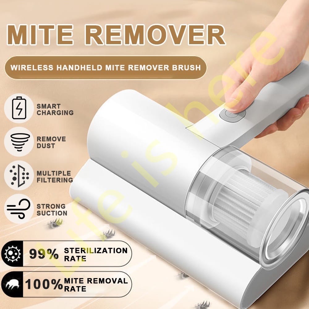 50W Mite Removal Machine | Handheld Vacuum Cleaner | 10kPA UV Cordless Cleaner | Ideal for Carpet, Bed, Pillow, and Sofa Cleaning