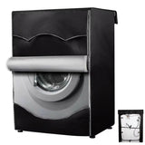 Premium Waterproof/Sunproof/Dustproof Front Load Washing Machine Cover  Black  High Quality Oxford Material