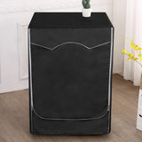 Furaha Finds Premium Waterproof/Sunproof/Dustproof Front Load Washing Machine Cover  Black Oxford fabric with zipper-style design