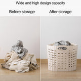 Foldable Dirty Clothes Laundry Basket Plastic Clothes Storage Basket Multifunctional Portable Dirty Clothes Basket