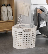 Foldable Dirty Clothes Laundry Basket Plastic Clothes Storage Basket Multifunctional Portable Dirty Clothes Basket