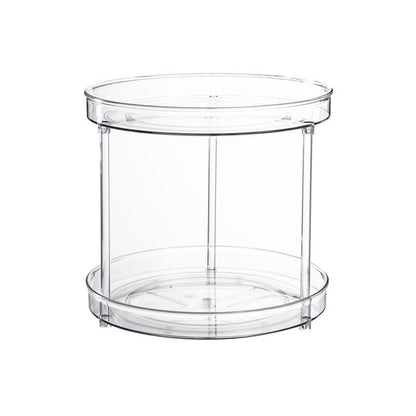 Multifunctional 2-Layer 360° Rotation Clear Cabinet Turntable Storage Organizer | Kitchen & Pantry | Bathroom & Vanity