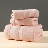 3in1 Combed Cotton Bath Towel Set | 3pcs Staple Cotton Hand Towel Plus Thick Hotel Home Bath Hand Towel | Bathroom | Kitchen Bath Hand Towels