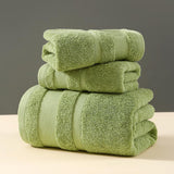 3in1 Combed Cotton Bath Towel Set | 3pcs Staple Cotton Hand Towel Plus Thick Hotel Home Bath Hand Towel | Bathroom | Kitchen Bath Hand Towels