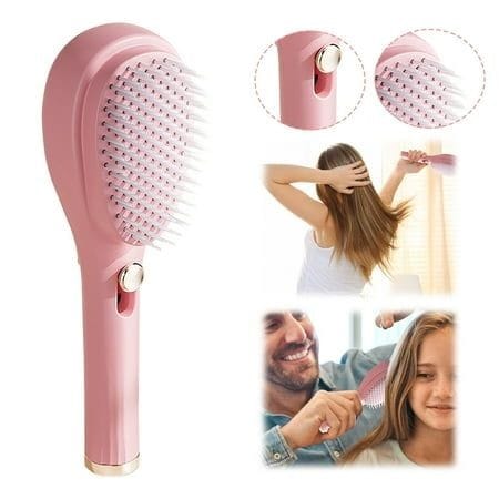 New Design Detangling Comb | Self Cleaning, Antistatic | Available in Beige & Pink