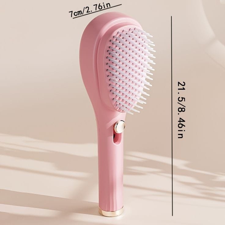 New Design Detangling Comb | Self Cleaning, Antistatic | Available in Beige & Pink