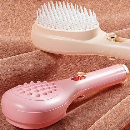 New Design Detangling Comb | Self Cleaning, Antistatic | Available in Beige & Pink