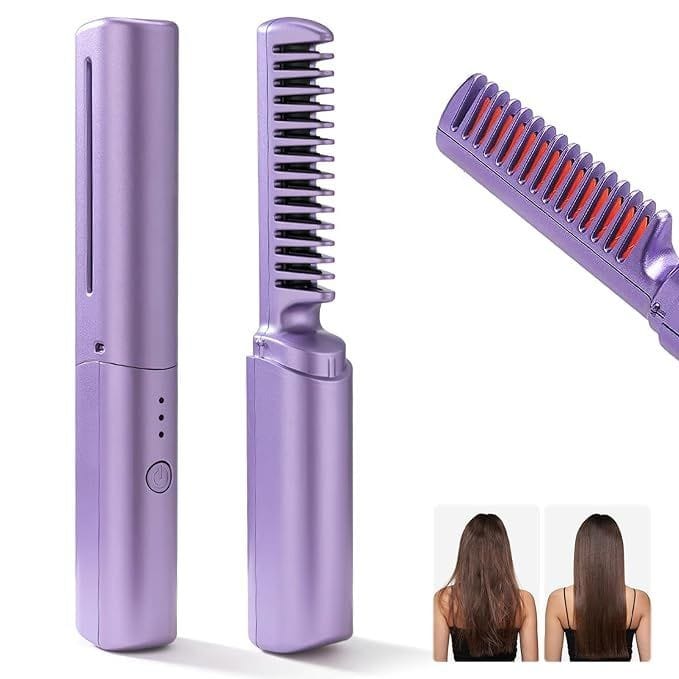 Mini Portable Hair Straightener – Wet & Dry Use, 36-Hour Long-Lasting Styling