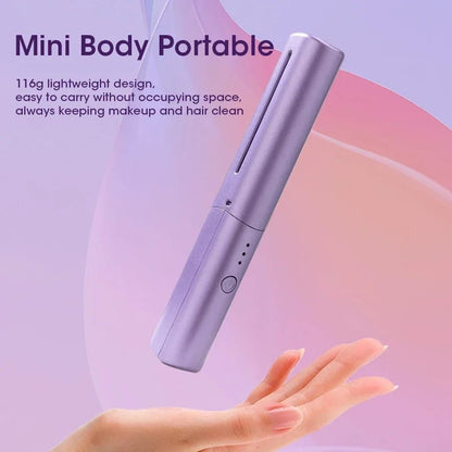 Mini Portable Hair Straightener – Wet & Dry Use, 36-Hour Long-Lasting Styling