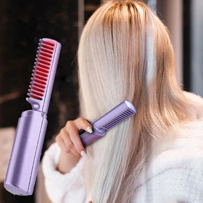 Mini Portable Hair Straightener – Wet & Dry Use, 36-Hour Long-Lasting Styling