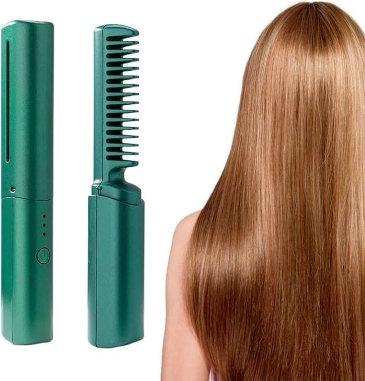 Mini Portable Hair Straightener – Wet & Dry Use, 36-Hour Long-Lasting Styling