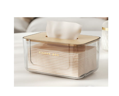 Luxury Transparent Acrylic Tissue Box | Stylish Tissue Holder for Household, Living Room, Coffee Table