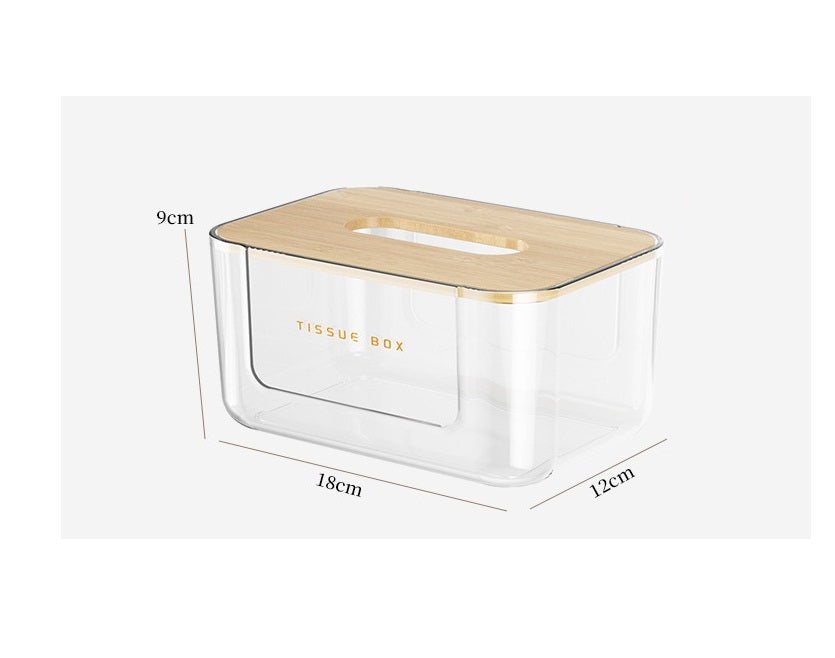 Luxury Transparent Acrylic Tissue Box | Stylish Tissue Holder for Household, Living Room, Coffee Table