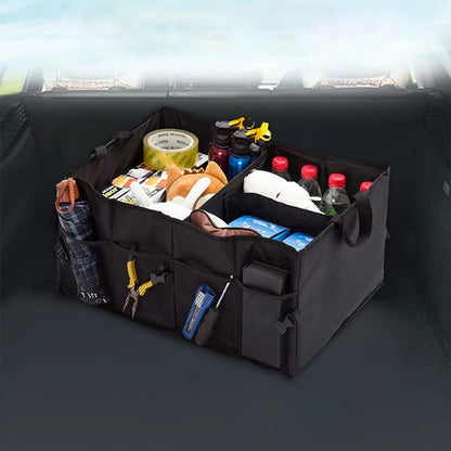 Foldable Multifunctional Large Capacity Car Trunk Organizer | Eco Friendly, Durable, Collapsible Cargo Storage Box | 53.00 cm x 39.00 cm x 26.50 cm