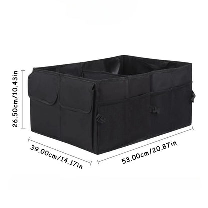 Foldable Multifunctional Large Capacity Car Trunk Organizer | Eco Friendly, Durable, Collapsible Cargo Storage Box | 53.00 cm x 39.00 cm x 26.50 cm